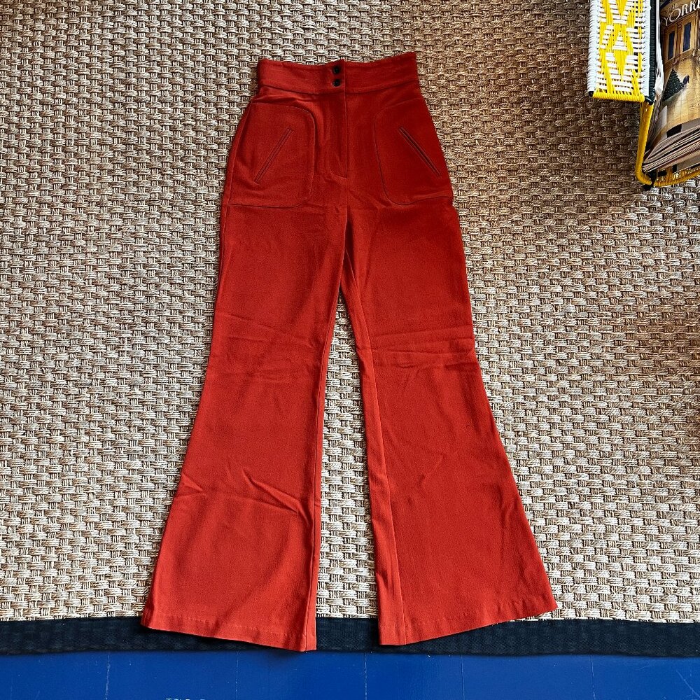 Orange 70s Style Zimmerman Pants - Like New! Only Worn Once! - Sz. 1
